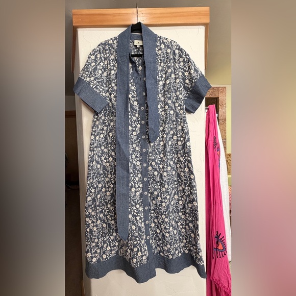 Tuckernuck Prescott Embroidered Chambray Dress size XL - Picture 5 of 6